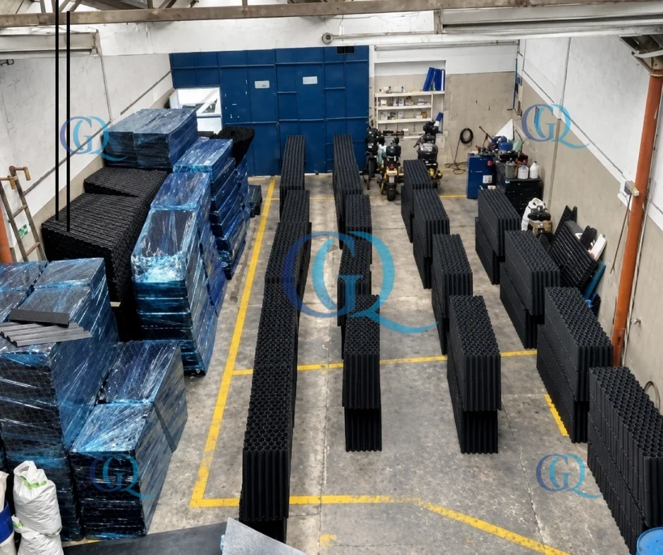 Producción de módulos de sedimentación en planta