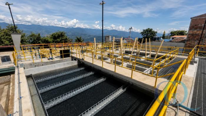Módulos de sedimentación lamelar instalados en seco