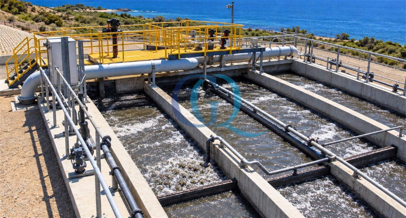 Sistema de aireación en planta de tratamiento de aguas residuales en Cesar, Colombia